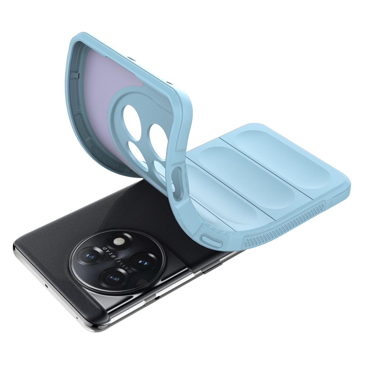 For OnePlus 11 5G Anti-scratch TPU Phone Case Rugged Back Protective Cell Phone Cover - Baby Blue