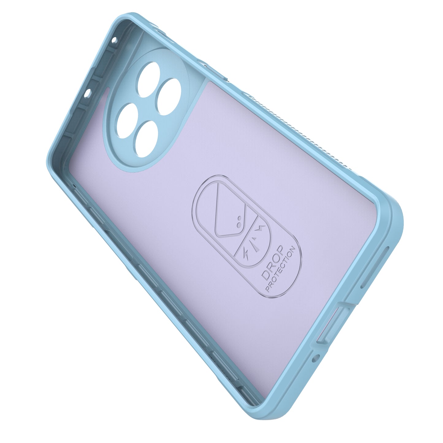 For OnePlus 11 5G Anti-scratch TPU Phone Case Rugged Back Protective Cell Phone Cover - Baby Blue