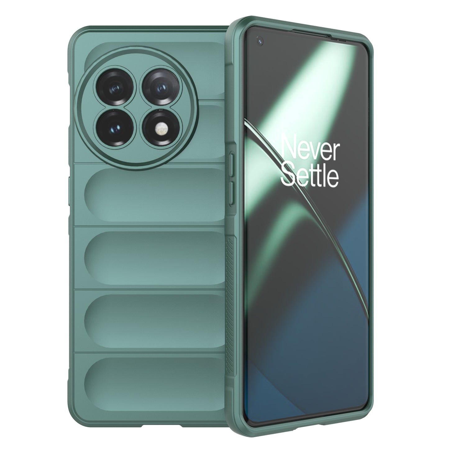 For OnePlus 11 5G Anti-scratch TPU Phone Case Rugged Back Protective Cell Phone Cover - Green