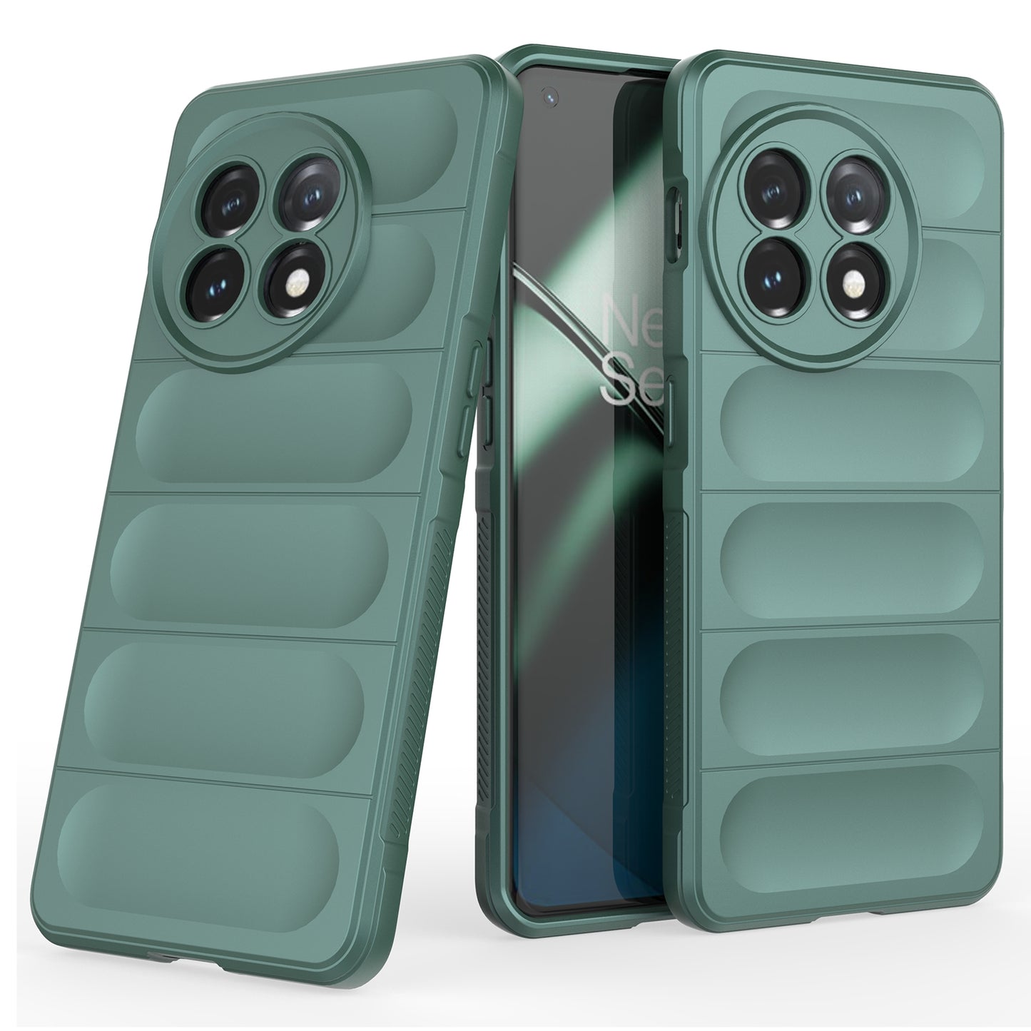 For OnePlus 11 5G Anti-scratch TPU Phone Case Rugged Back Protective Cell Phone Cover - Green