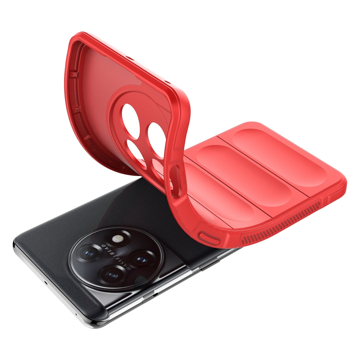 For OnePlus 11 5G Anti-scratch TPU Phone Case Rugged Back Protective Cell Phone Cover - Red