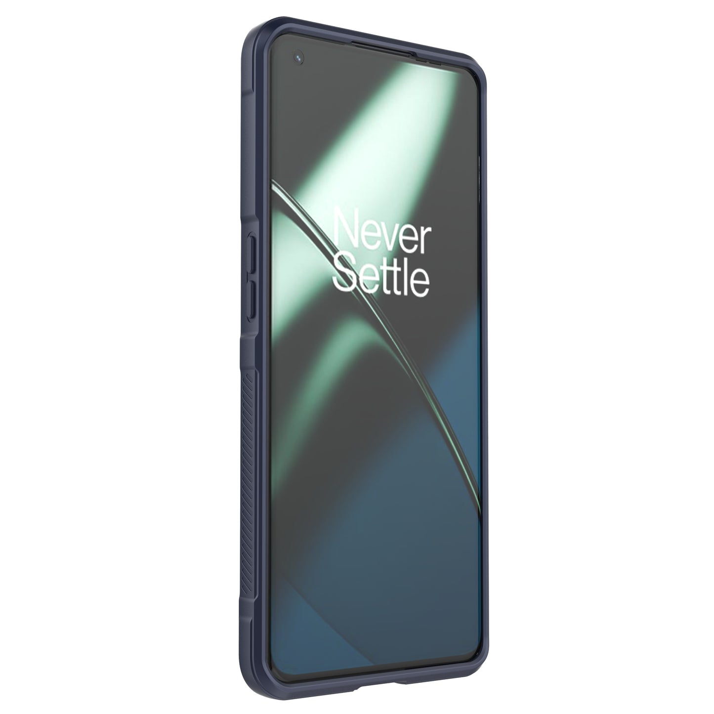 For OnePlus 11 5G Anti-scratch TPU Phone Case Rugged Back Protective Cell Phone Cover - Dark Blue