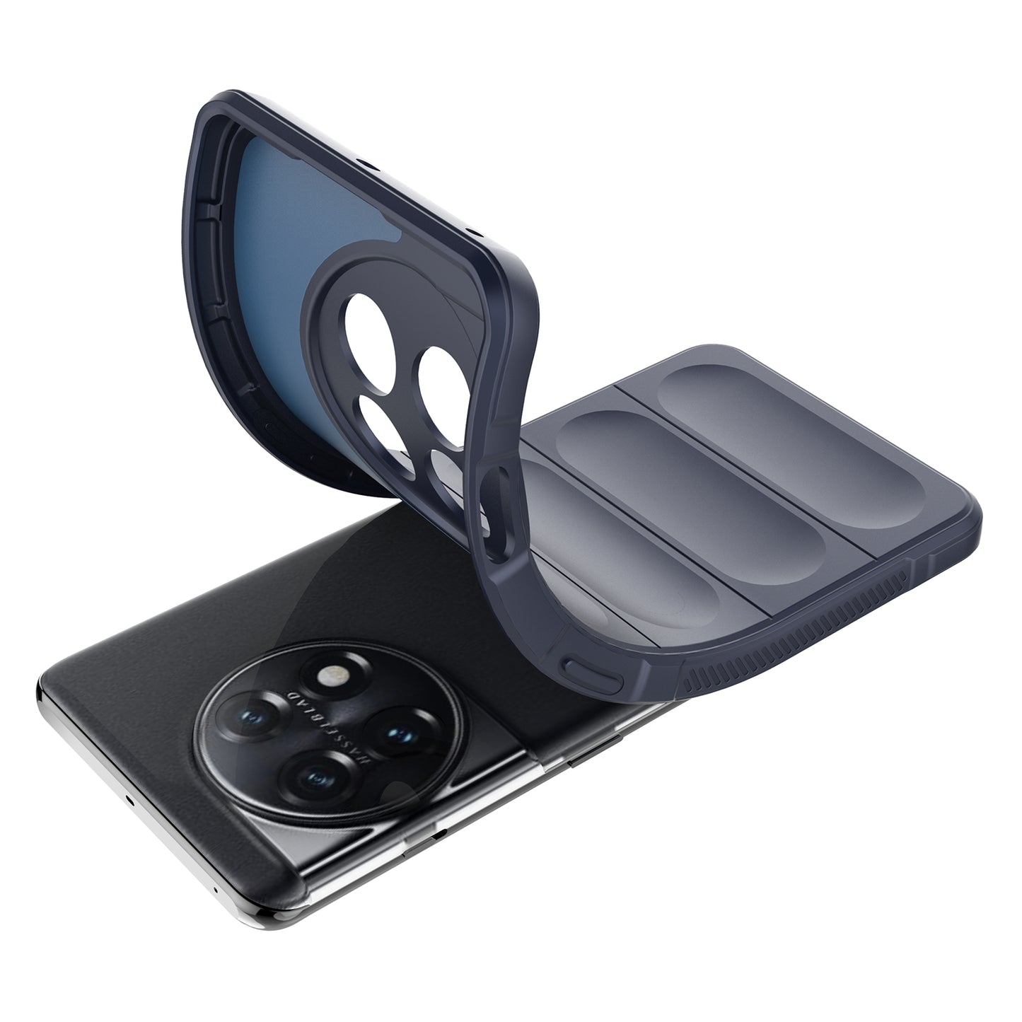 For OnePlus 11 5G Anti-scratch TPU Phone Case Rugged Back Protective Cell Phone Cover - Dark Blue