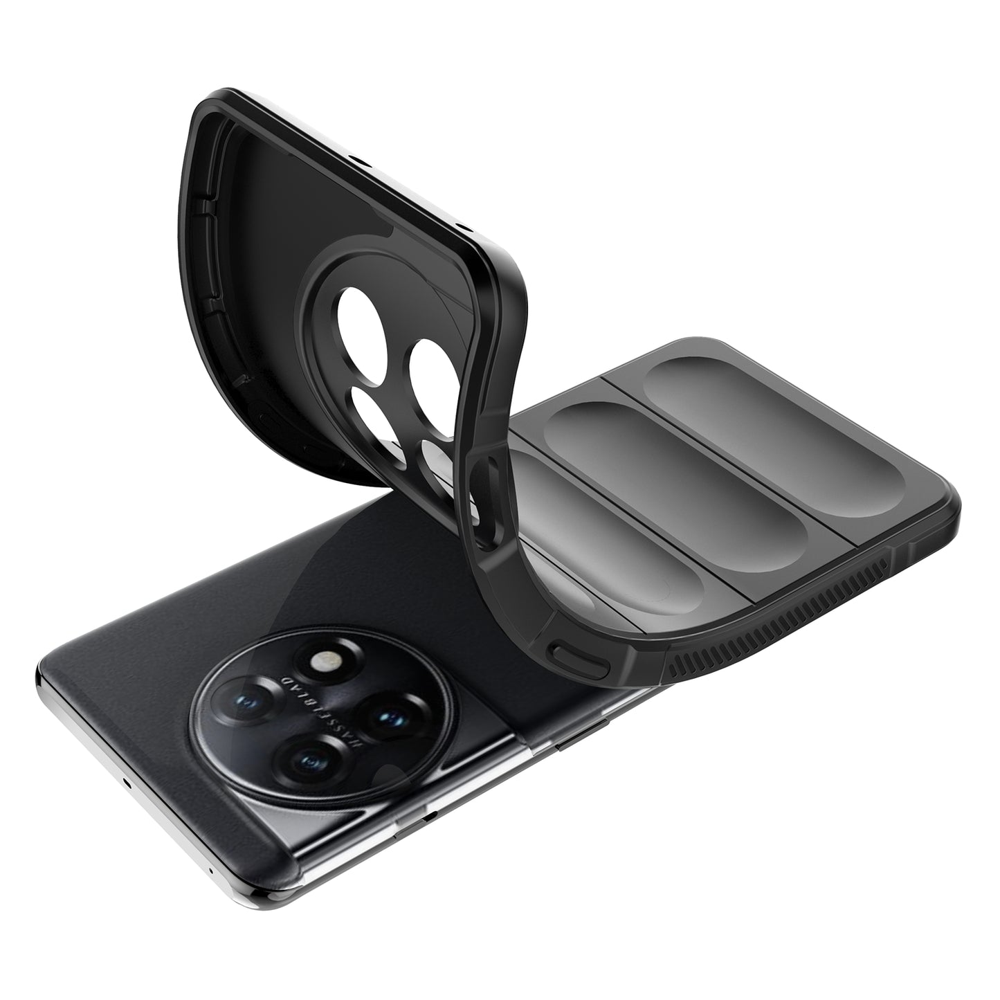 For OnePlus 11 5G Anti-scratch TPU Phone Case Rugged Back Protective Cell Phone Cover - Black