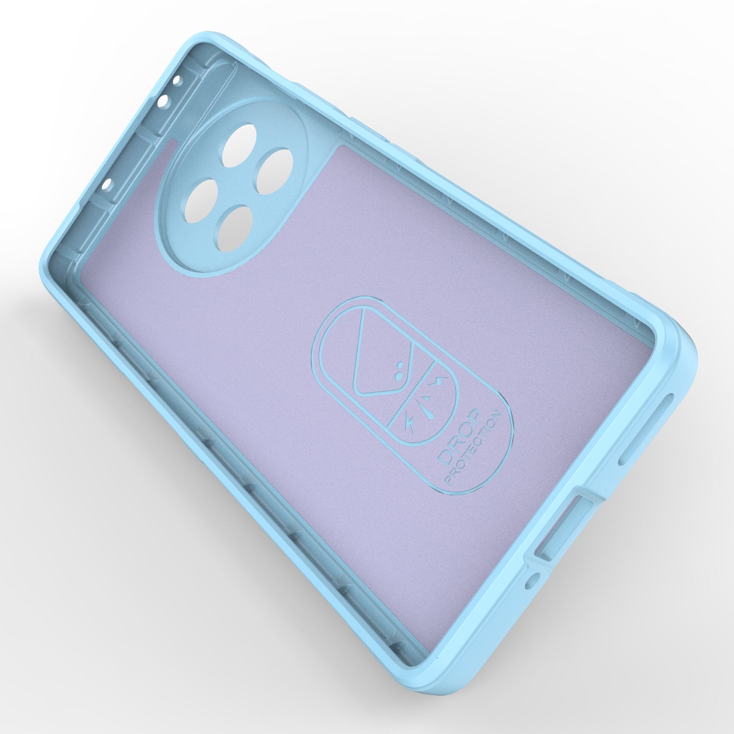 Anti-drop TPU Phone Case For OnePlus Ace 2 5G / 11R 5G Rugged Phone Back Cover - Baby Blue