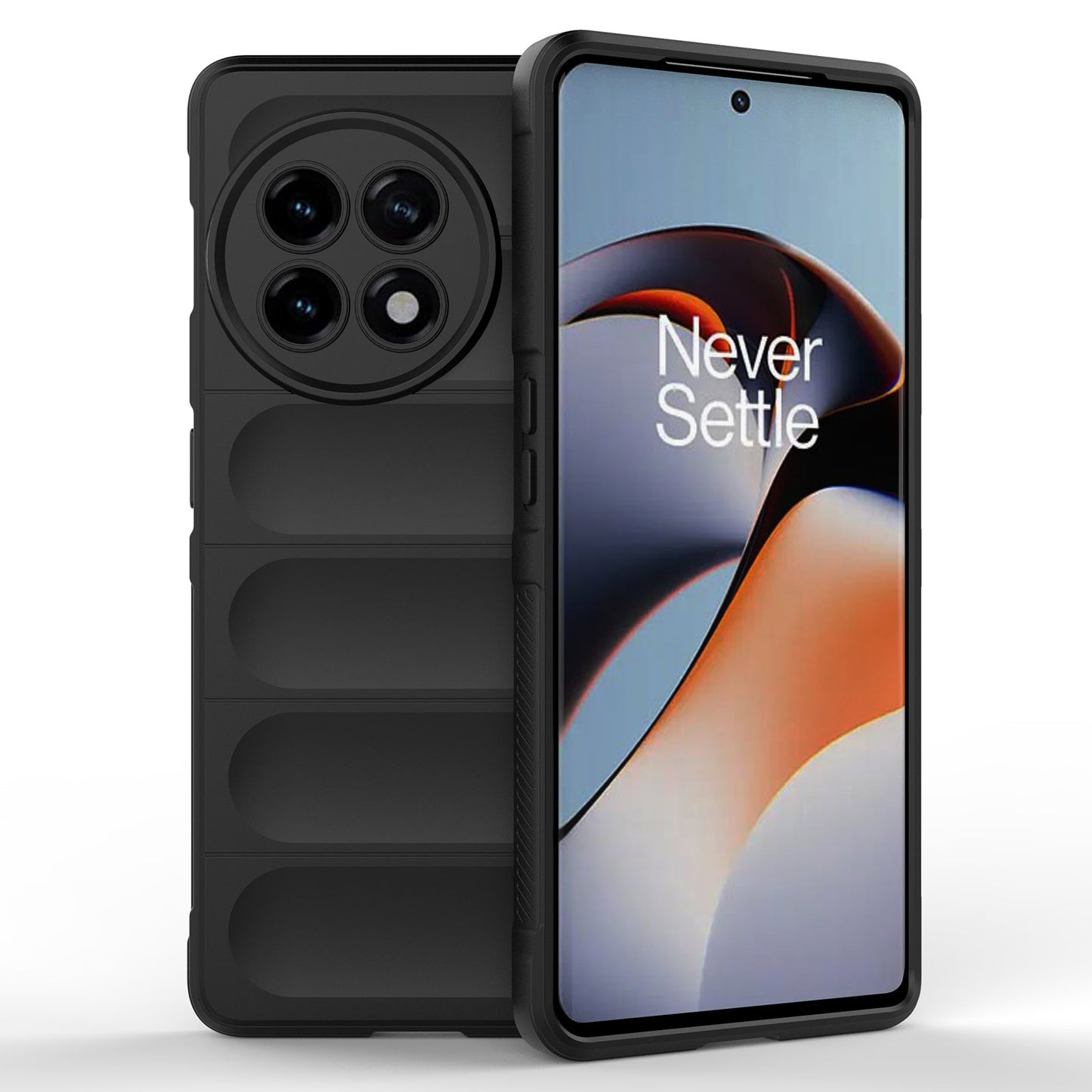 Anti-drop TPU Phone Case For OnePlus Ace 2 5G / 11R 5G Rugged Phone Back Cover - Black