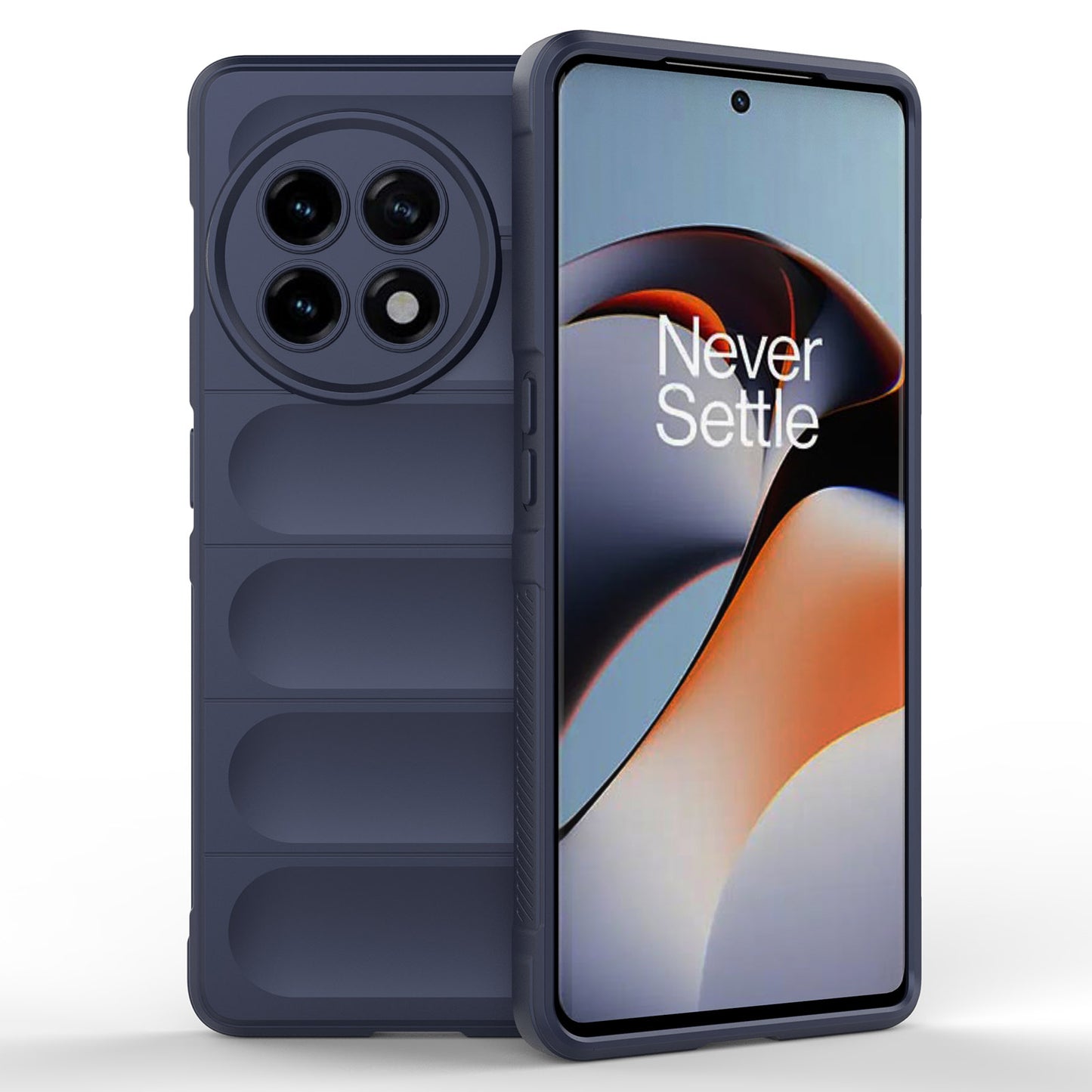 Anti-drop TPU Phone Case For OnePlus Ace 2 5G / 11R 5G Rugged Phone Back Cover - Dark Blue