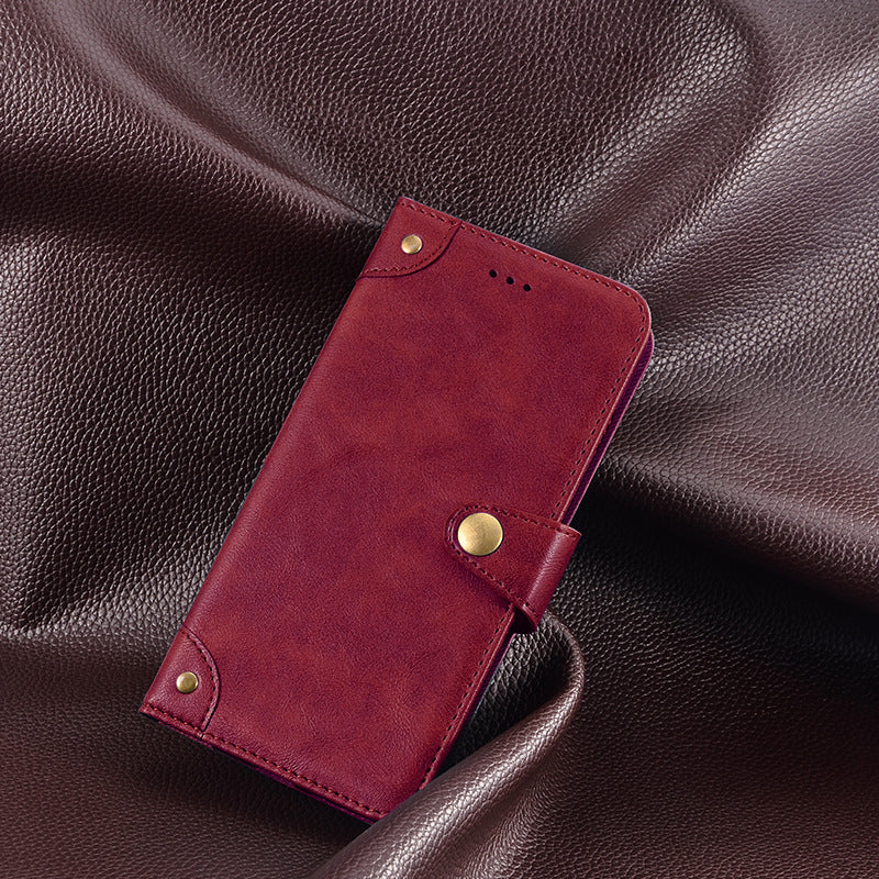 IDEWEI For OnePlus 11 5G Phone Flip Case Fine Texture TPU+PU Leather Wallet Phone Stand Cover - Red