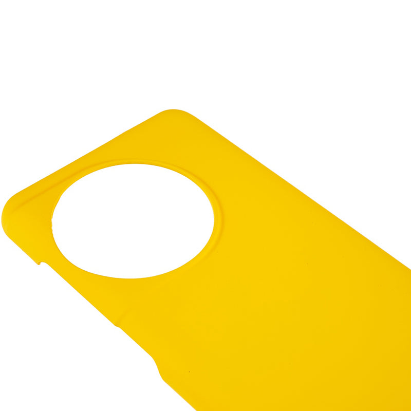 For OnePlus 11 5G Rubberized Texture Phone Case Hard PC Anti-fingerprints Phone Cover - Yellow