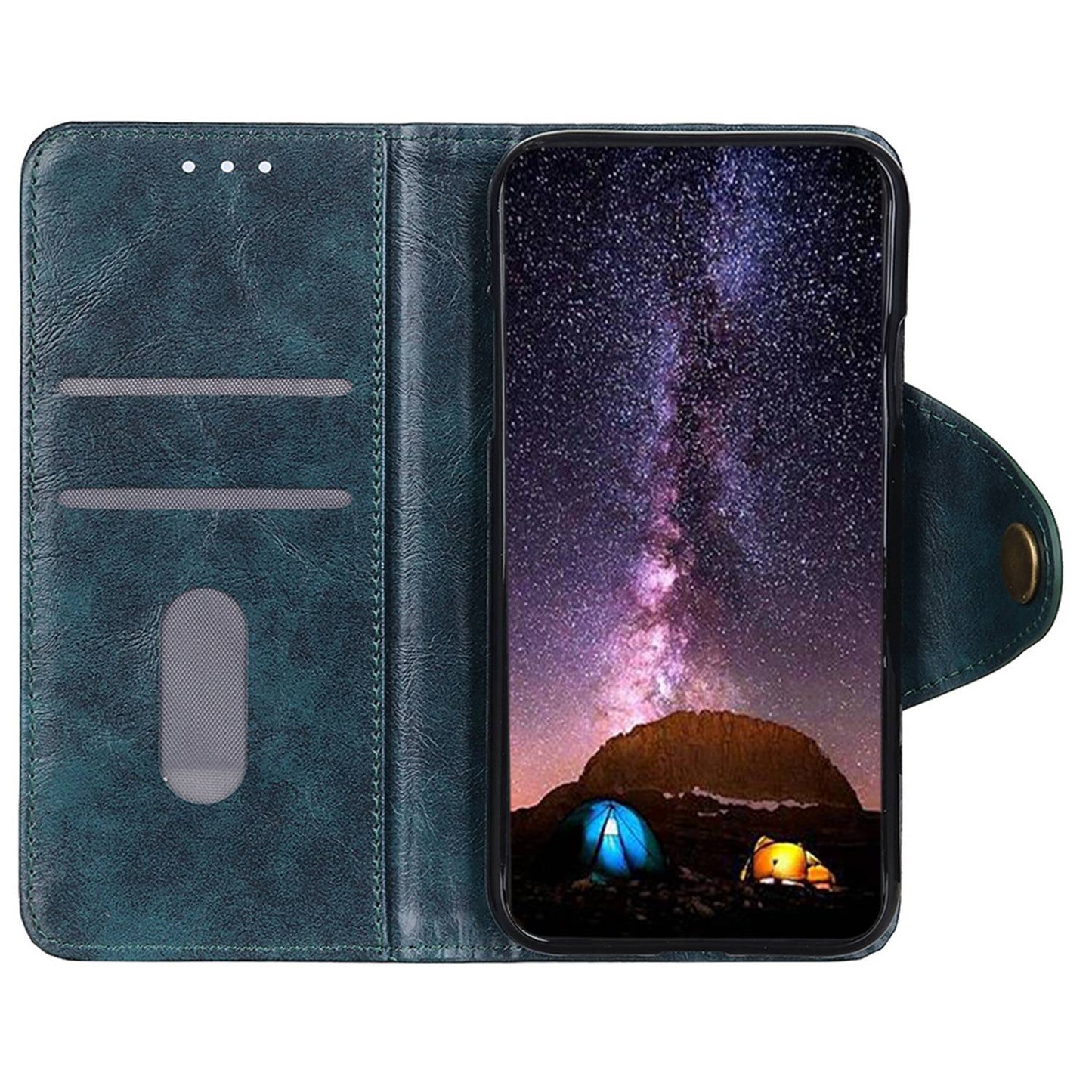 KHAZHEN Phone Case for OnePlus Ace 2 5G / 11R 5G , PU Leather Wallet Textured Stand Protective Phone Cover - Blue