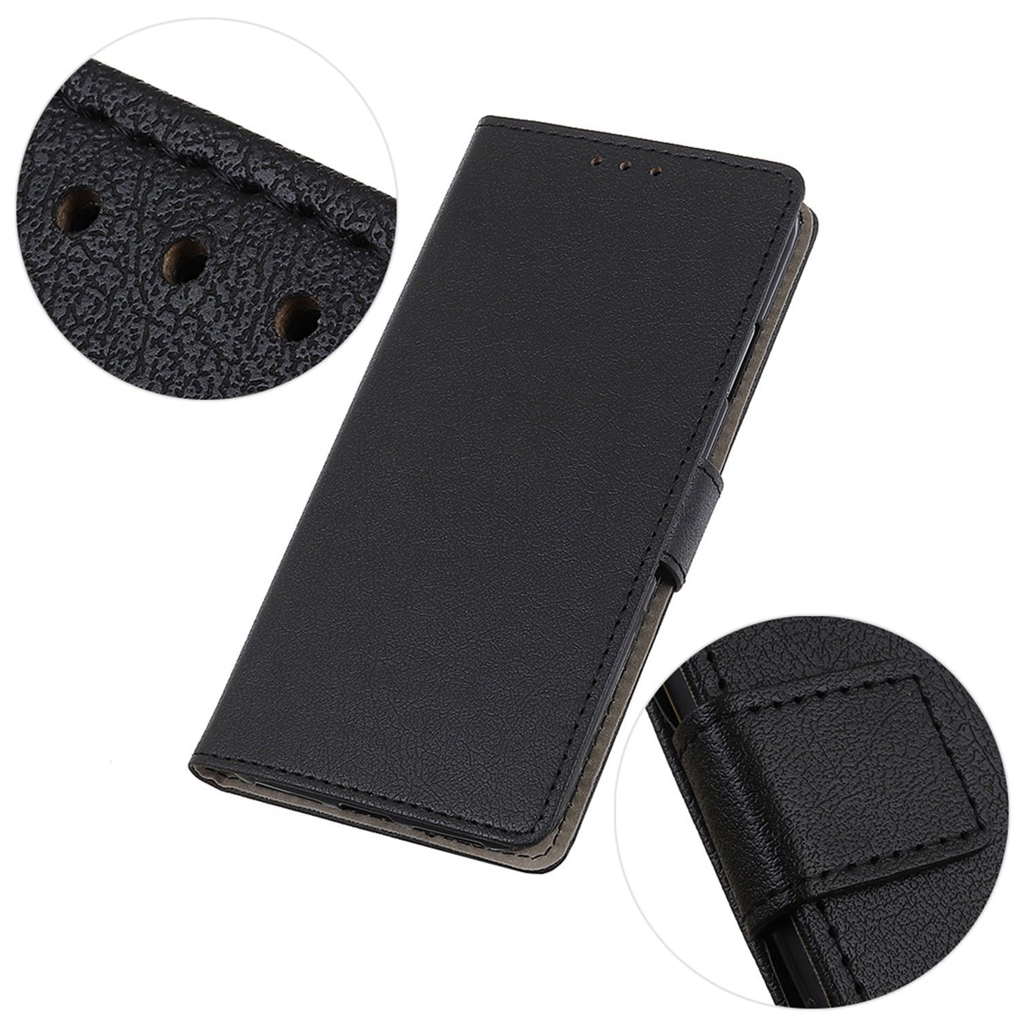 For OnePlus Ace 2 5G / 11R 5G PU Leather Phone Wallet Case Stand Magnetic Clasp Phone Cover - Black