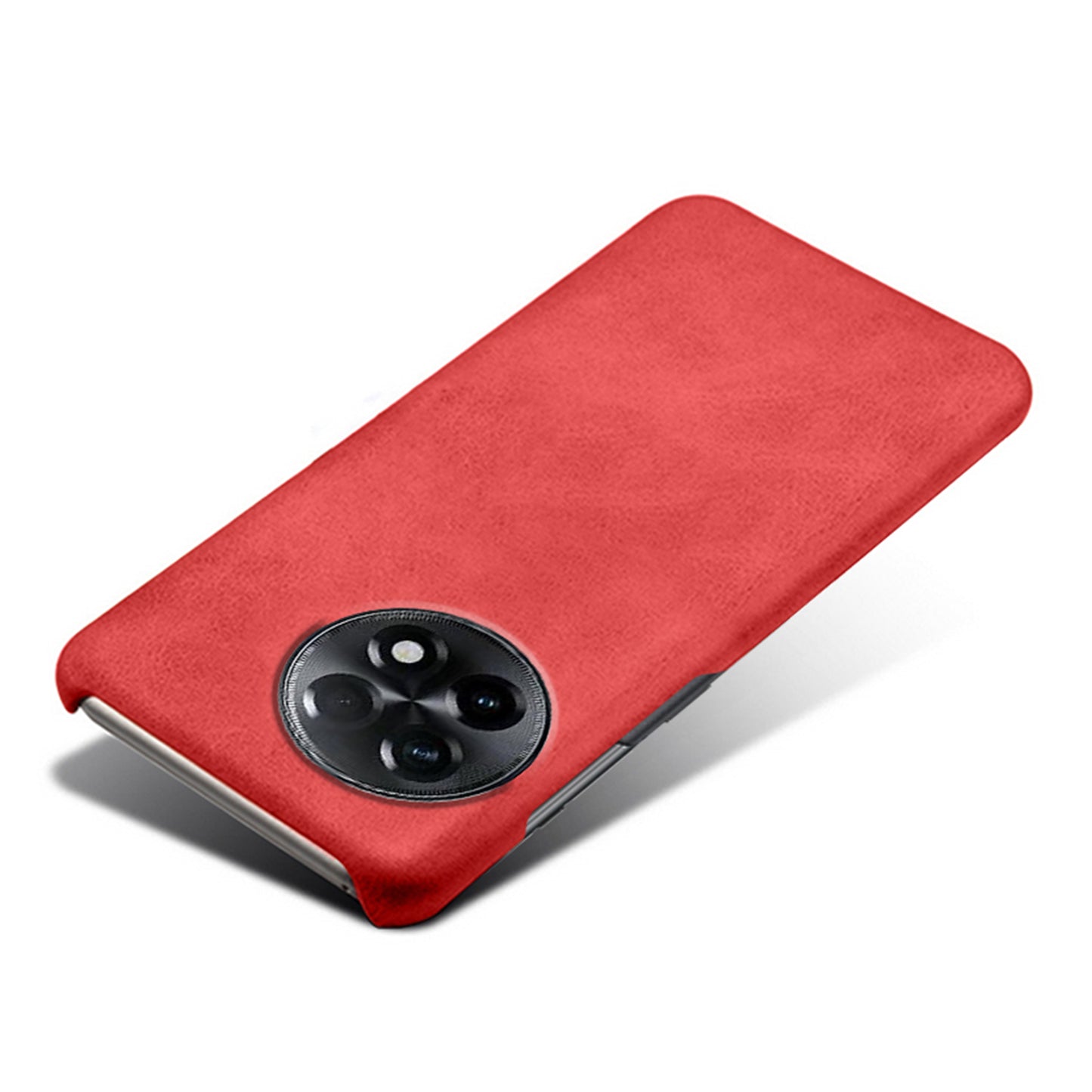 For OnePlus 11R 5G / Ace 2 5G Anti-scratch PU Leather+PC Mobile Phone Case Calf Texture Cell Phone Cover - Red