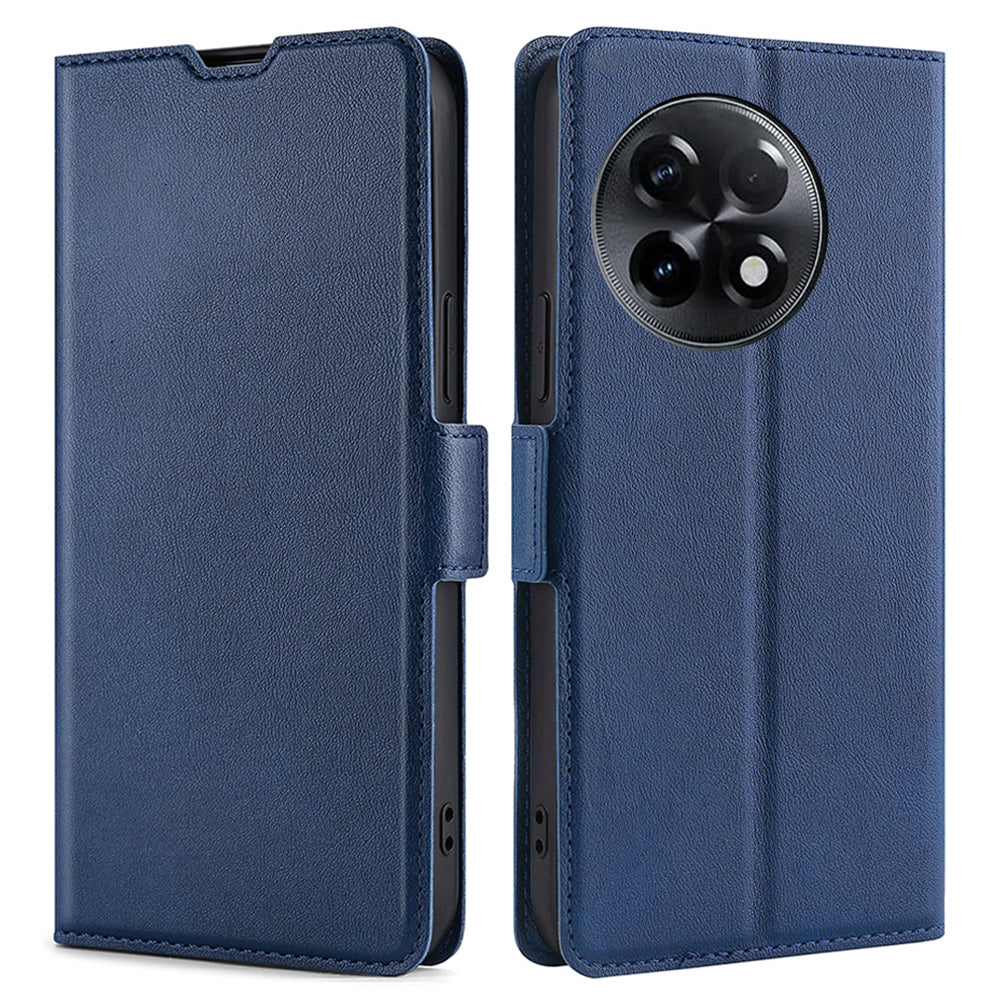 For OnePlus Ace 2 5G / 11R 5G Flip Folio Leather Cell Phone Cover Card Slots Stand Phone Case - Blue