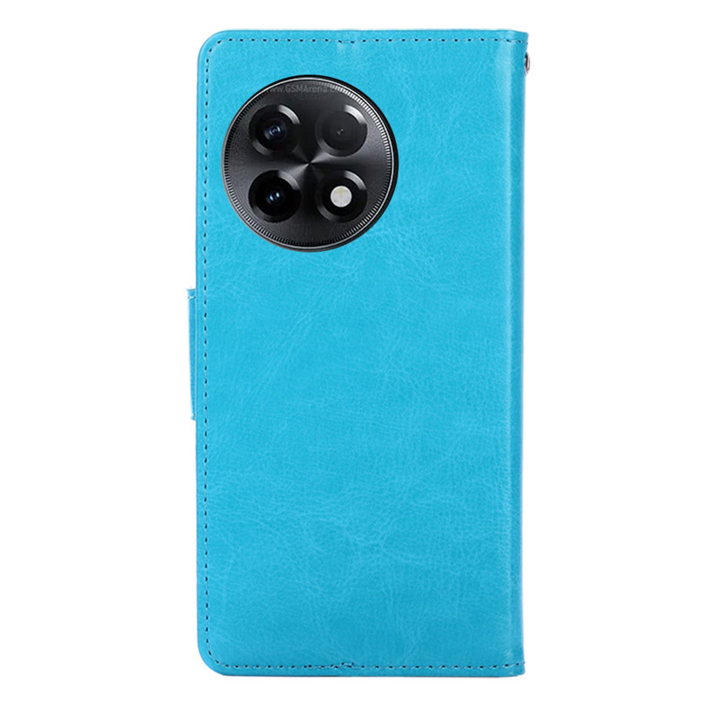 For OnePlus Ace 2 5G / 11R 5G PU Leather Wallet Phone Case Anti-drop Stand Protective Cover - Baby Blue