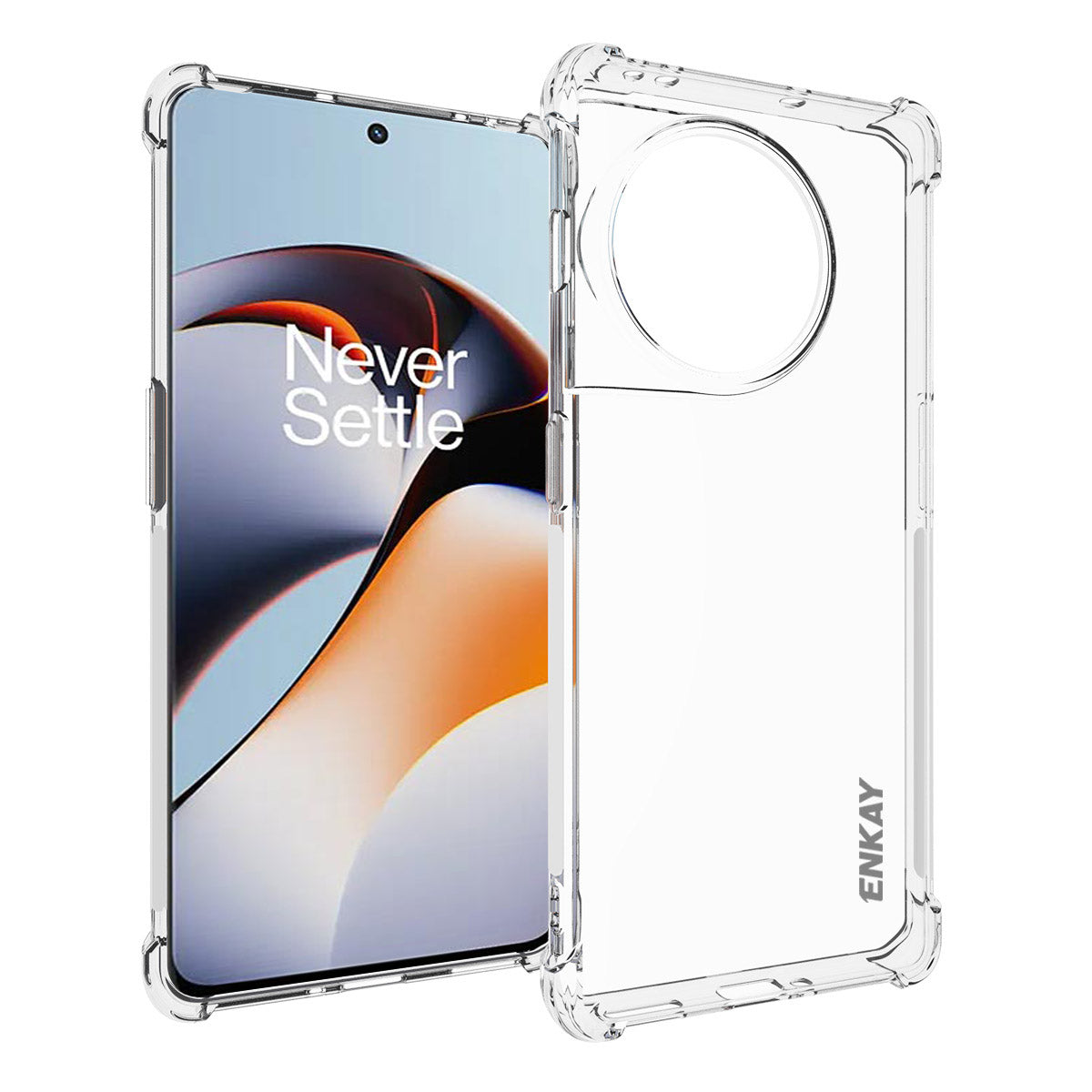 ENKAY HAT PRINCE For OnePlus 11R 5G / Ace 2 5G Clear Phone Case Anti-slip Strip Edge Clear Phone TPU Back Cover