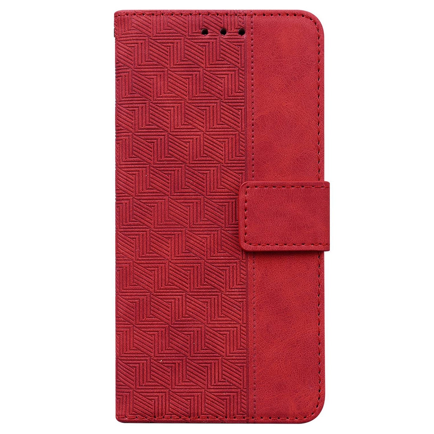 For OnePlus 11 5G Phone Wallet Case Stand Imprinted Leather Full Protection Cell Phone Cover - Red