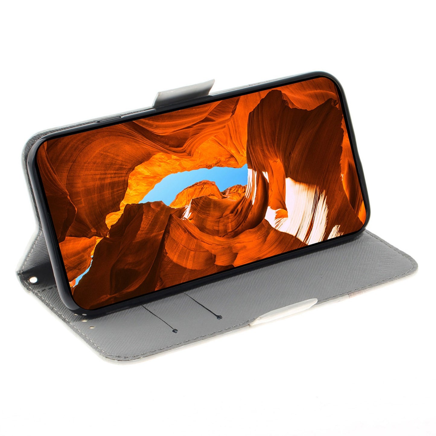 Anti-drop Cell Phone Cover for OnePlus 11 5G Pattern Printing Leather Wallet Phone Stand Case with Strap - Watercolor Flowers