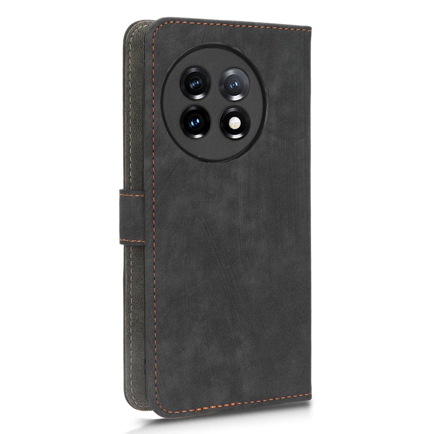 For OnePlus Ace 2 5G / 11R 5G Wallet Case RFID Blocking Leather Stand Phone Cover with Strap - Black