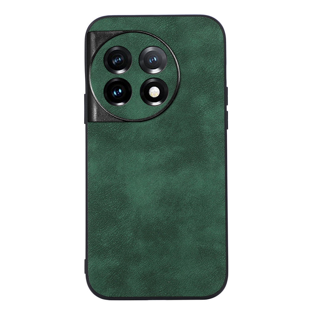 For OnePlus Ace 2 5G / 11R 5G Mobile Phone Case Textured Dustproof PU Leather+PC+TPU Phone Cover - Green