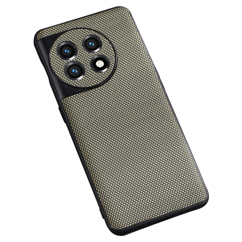 For OnePlus Ace 2 5G / 11R 5G Nylon Coated TPU Phone Case Anti-drop Cellphone Back Cover - Green