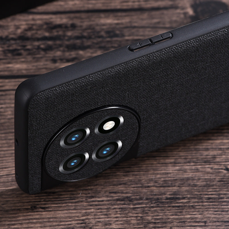 For OnePlus Ace 2 5G / 11R 5G Cloth Texture TPU Phone Cover Anti-fall Cell Phone Case - Red