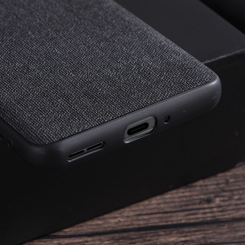 For OnePlus Ace 2 5G / 11R 5G Cloth Texture TPU Phone Cover Anti-fall Cell Phone Case - Blue
