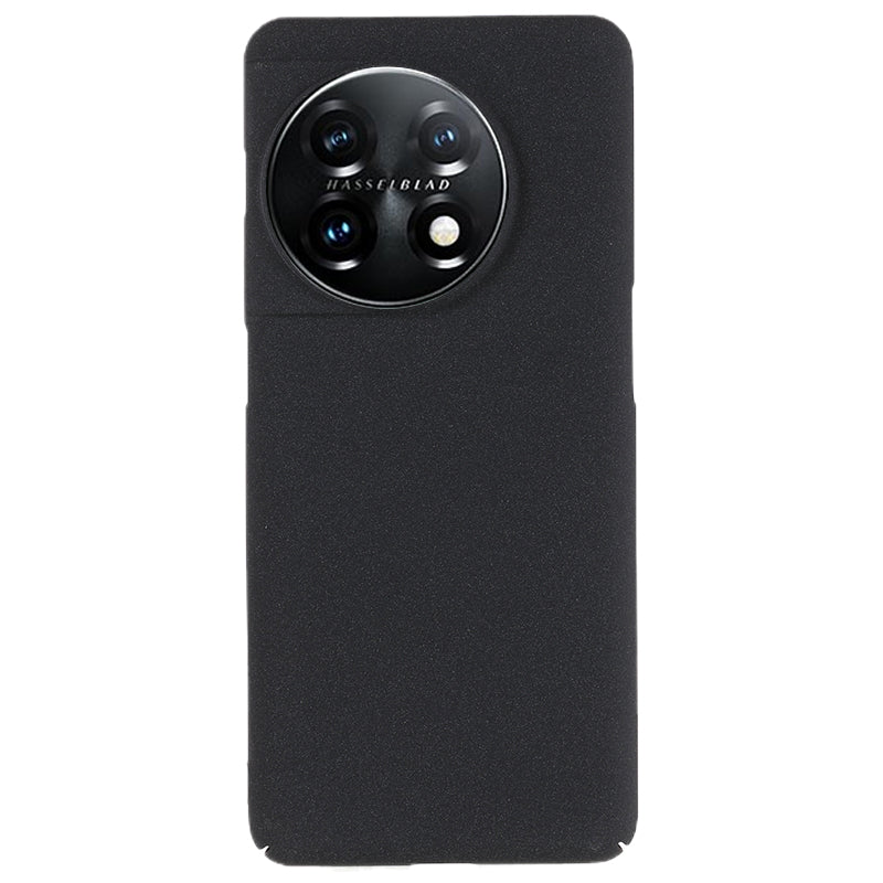 For OnePlus 11 5G Matte Phone Case Drop-proof Hard PC Protective Phone Cover - Black