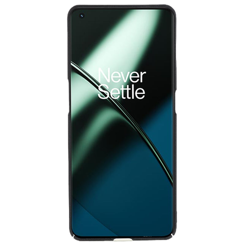 For OnePlus 11 5G Matte Phone Case Drop-proof Hard PC Protective Phone Cover - Black