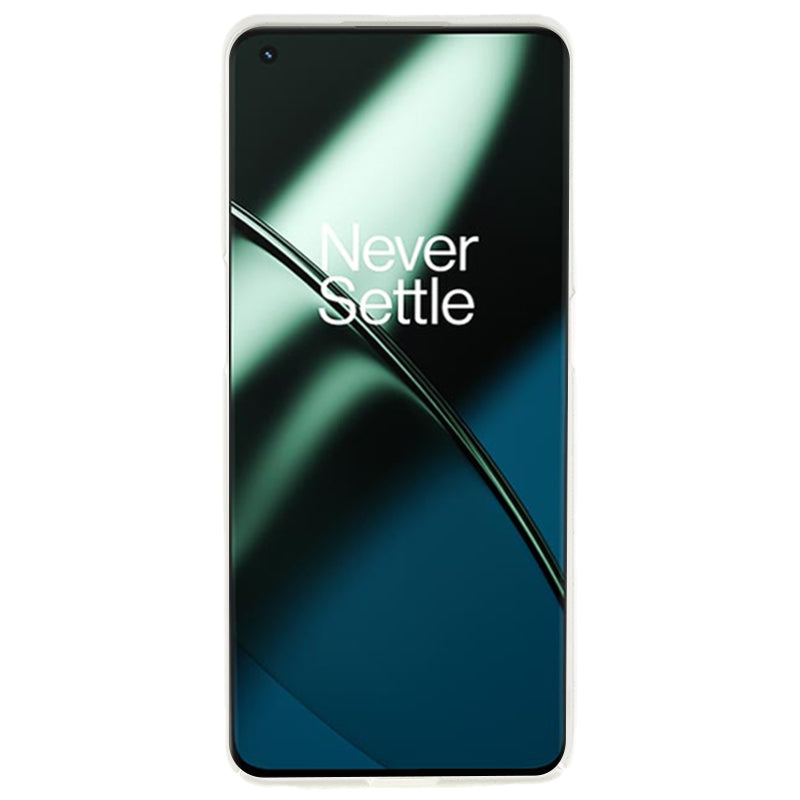 For OnePlus 11 5G Matte Phone Case Drop-proof Hard PC Protective Phone Cover - White