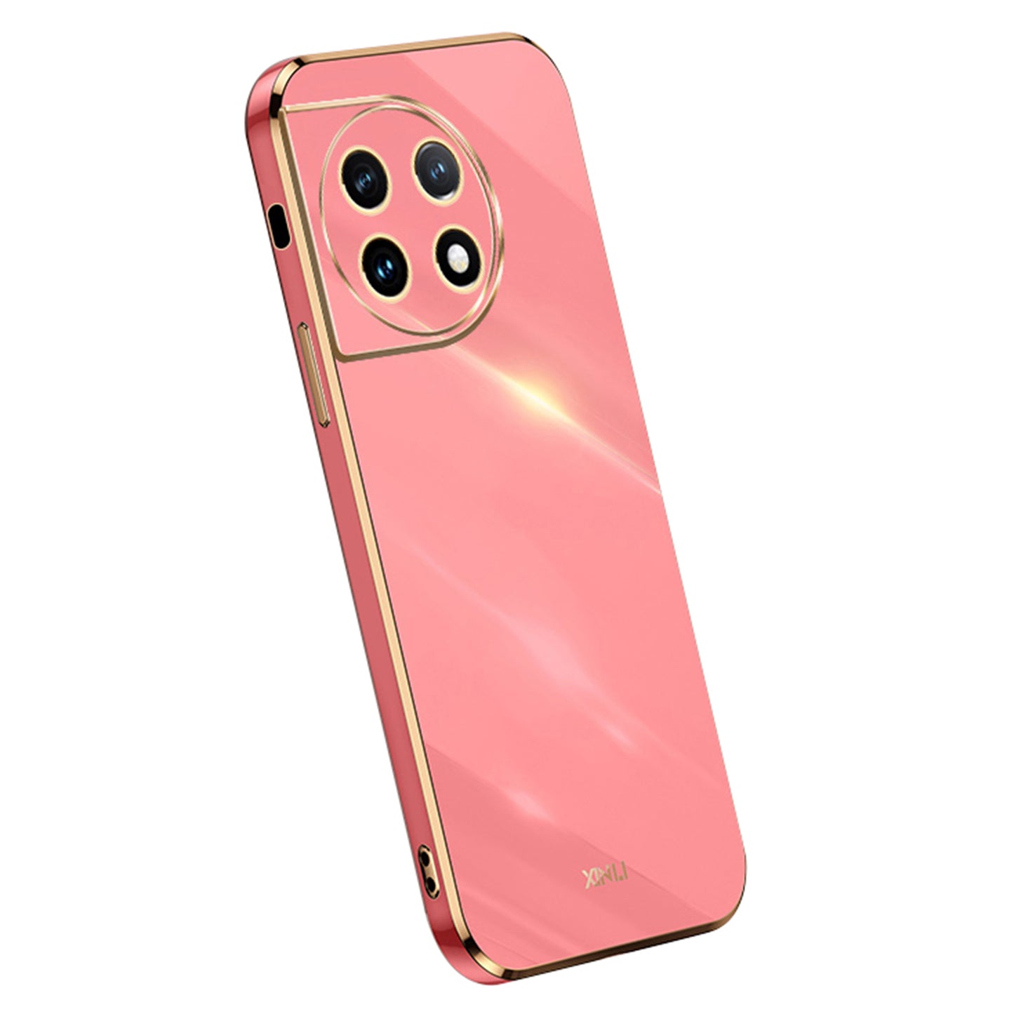 XINLI For OnePlus Ace 2 5G / 11R 5G Electroplating TPU Phone Case Camera Lens Protection Cell Phone Cover - Red