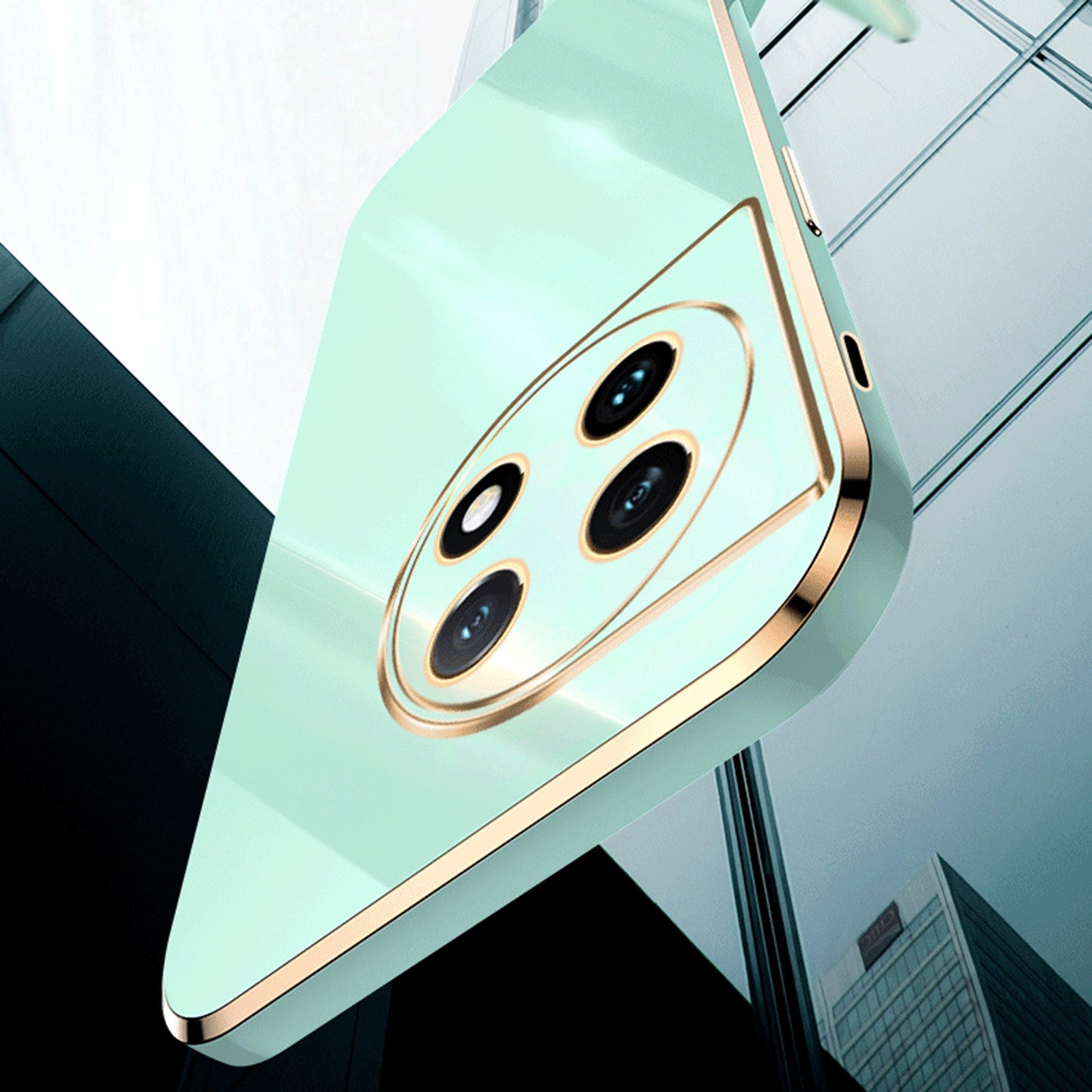 XINLI For OnePlus Ace 2 5G / 11R 5G Electroplating TPU Phone Case Camera Lens Protection Cell Phone Cover - Red