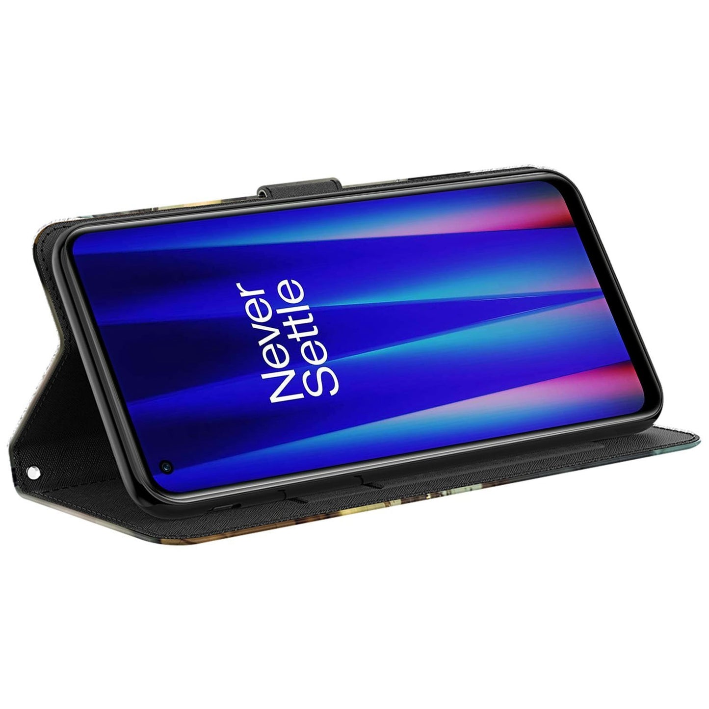 For OnePlus 11 5G PU Leather 3D Pattern Printing Phone Case Flip Wallet Stand Protective Cover - Cat and Tiger