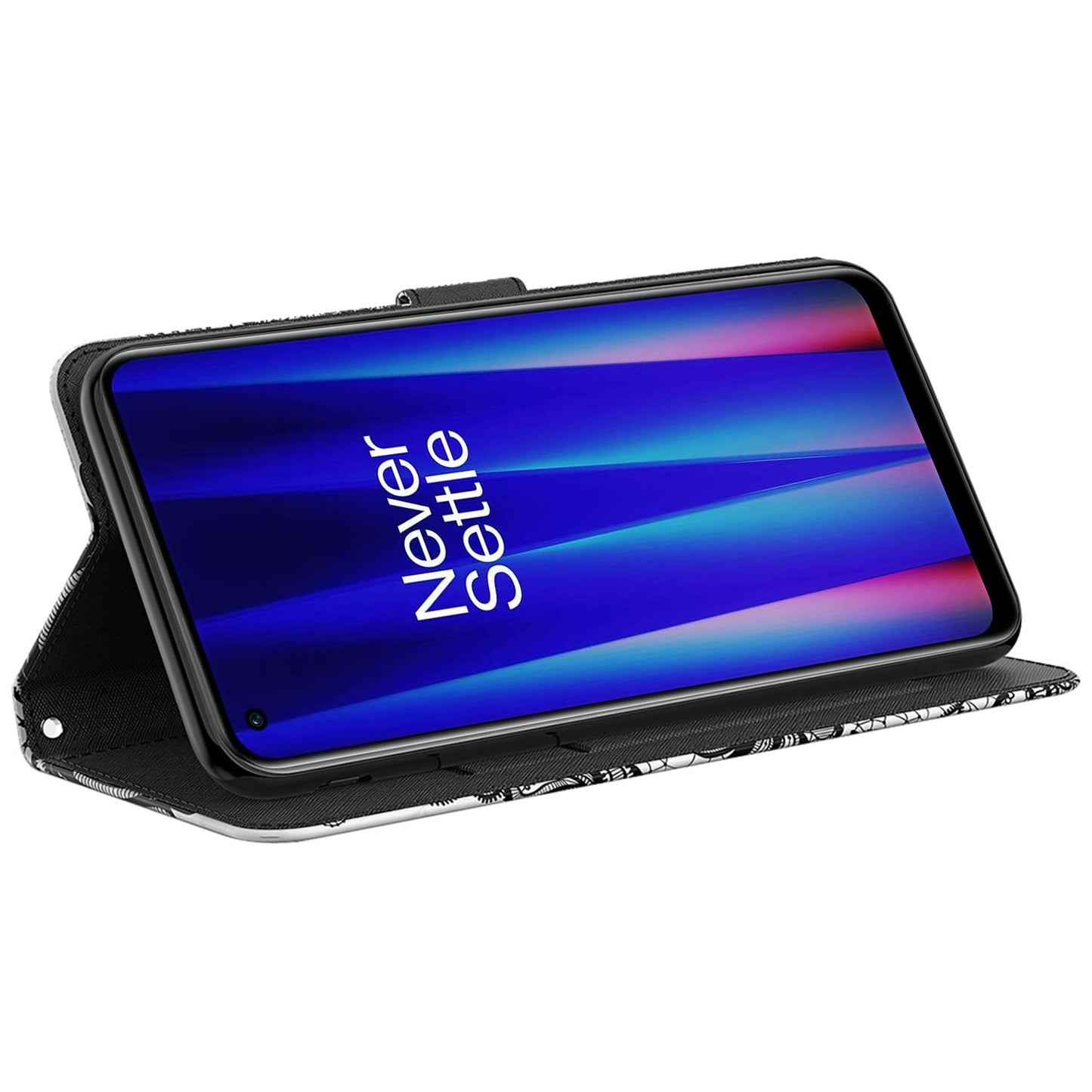 For OnePlus 11 5G PU Leather 3D Pattern Printing Phone Case Flip Wallet Stand Protective Cover - Lace Flower