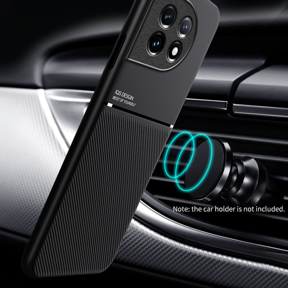 PU Leather TPU Case for OnePlus Ace 2 5G / 11R 5G Protective Slim Case Lines Imprinted Phone Cover - Blue