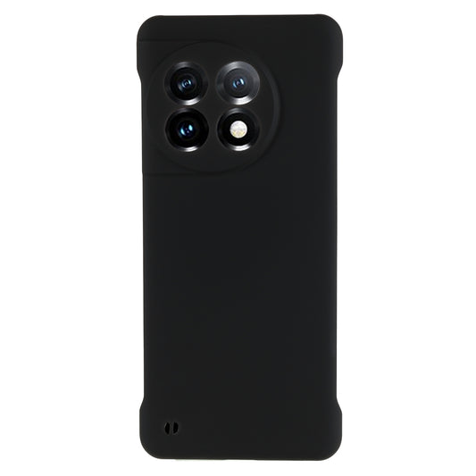 For OnePlus 11 5G Frameless Phone Case Hard PC Skin-touch  Shock Absorbent Slim Cover - Black