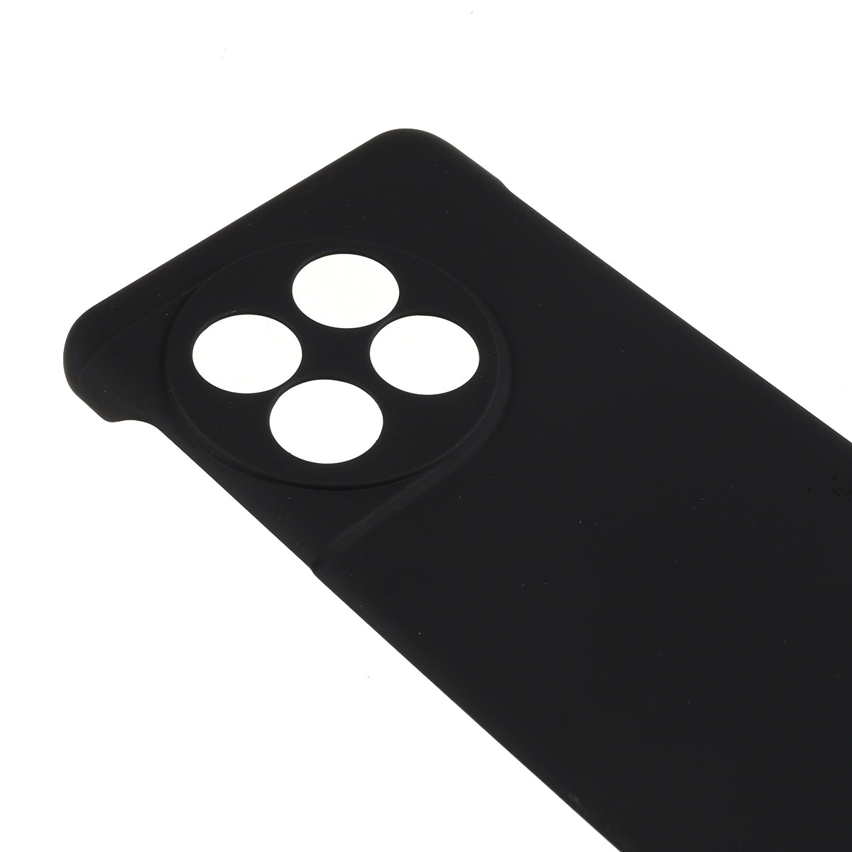 For OnePlus 11 5G Frameless Phone Case Hard PC Skin-touch Shock Absorbent Slim Cover - Black