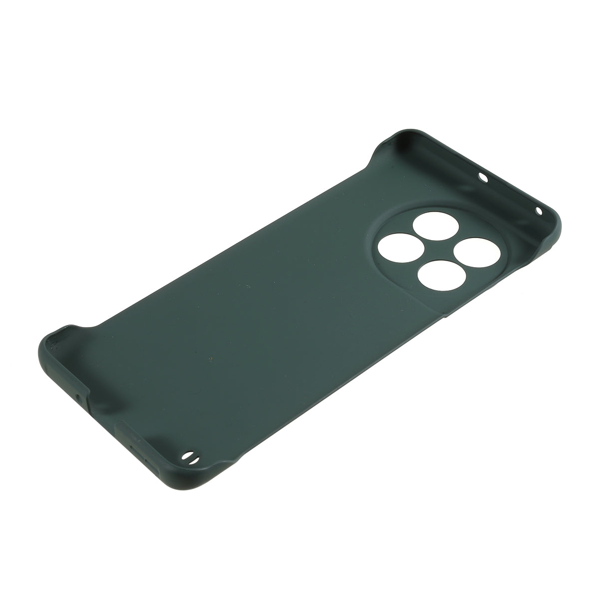 For OnePlus 11 5G Frameless Phone Case Hard PC Skin-touch  Shock Absorbent Slim Cover - Midnight Green