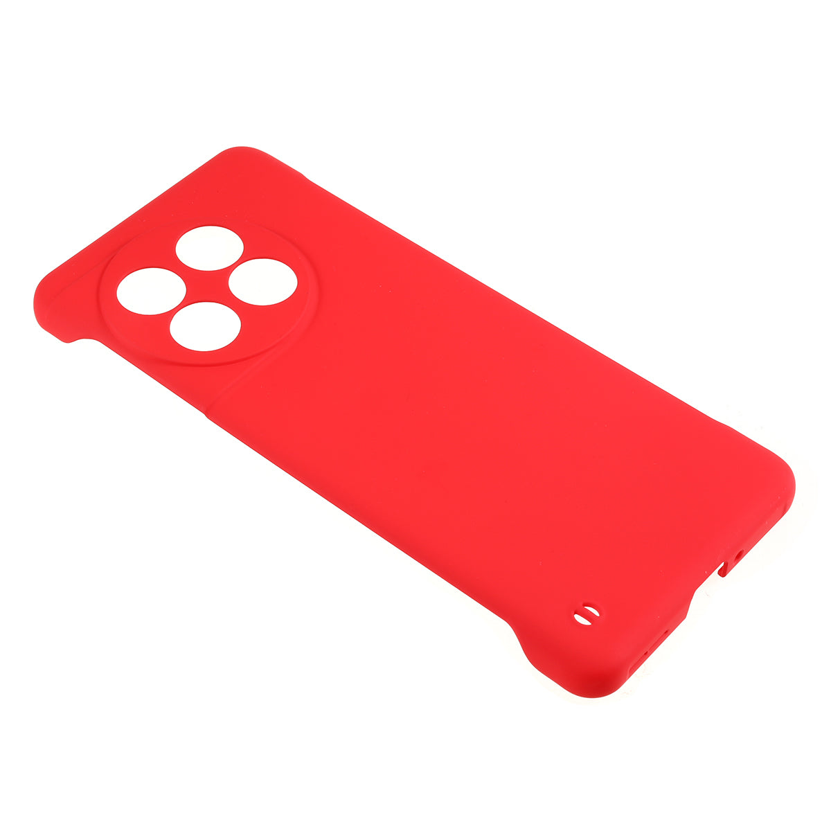 For OnePlus 11 5G Frameless Phone Case Hard PC Skin-touch Shock Absorbent Slim Cover - Red