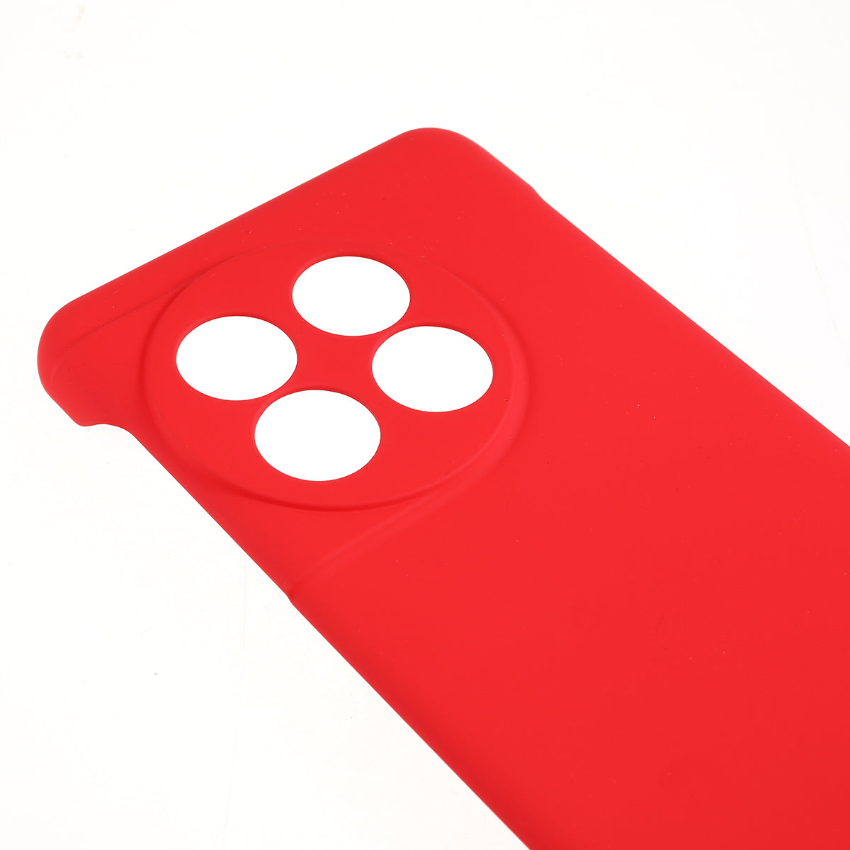 For OnePlus 11 5G Frameless Phone Case Hard PC Skin-touch Shock Absorbent Slim Cover - Red