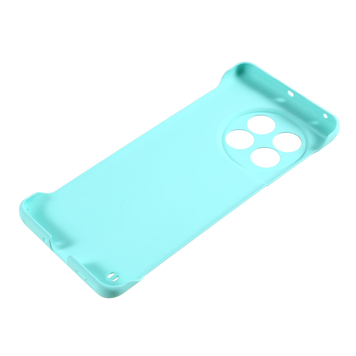 For OnePlus 11 5G Frameless Phone Case Hard PC Skin-touch Shock Absorbent Slim Cover - Light Cyan