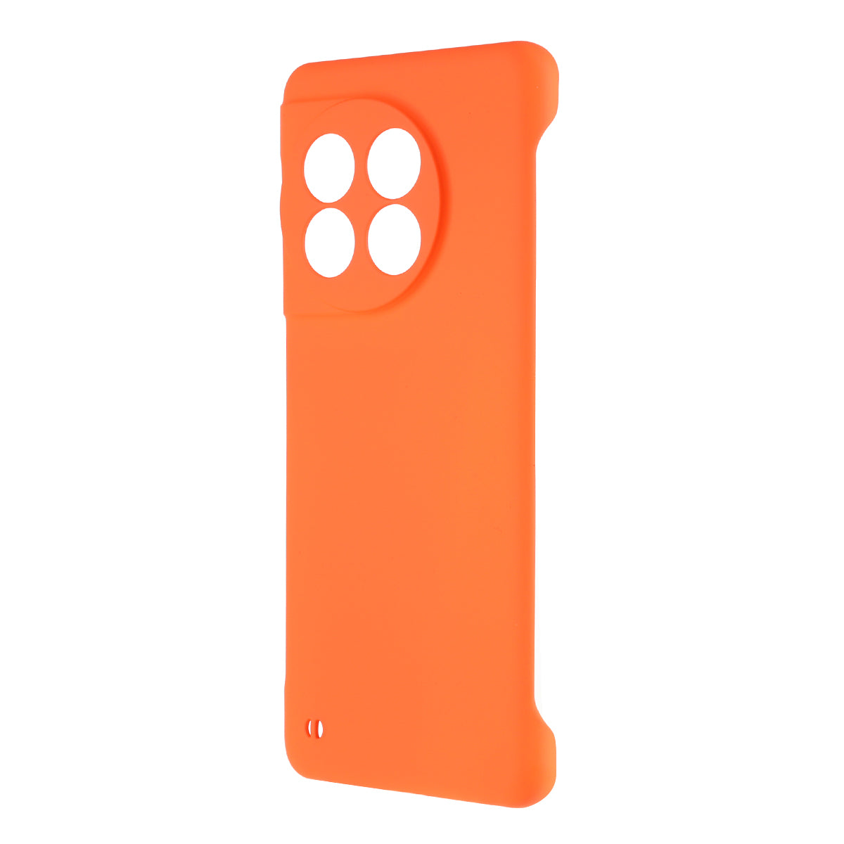 For OnePlus 11 5G Frameless Phone Case Hard PC Skin-touch Shock Absorbent Slim Cover - Orange