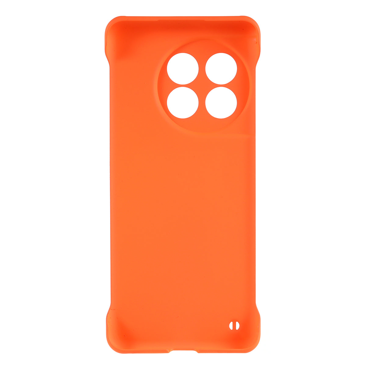 For OnePlus 11 5G Frameless Phone Case Hard PC Skin-touch Shock Absorbent Slim Cover - Orange