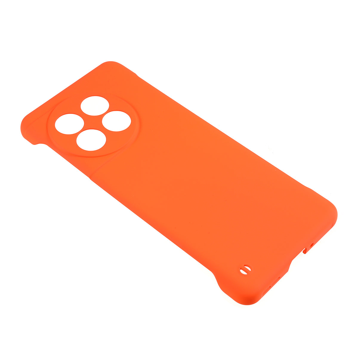 For OnePlus 11 5G Frameless Phone Case Hard PC Skin-touch Shock Absorbent Slim Cover - Orange