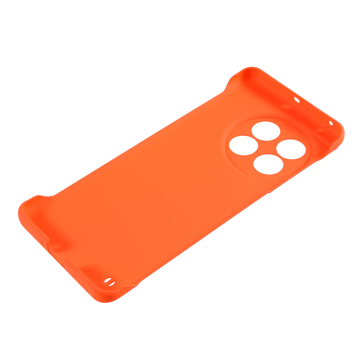 For OnePlus 11 5G Frameless Phone Case Hard PC Skin-touch Shock Absorbent Slim Cover - Orange