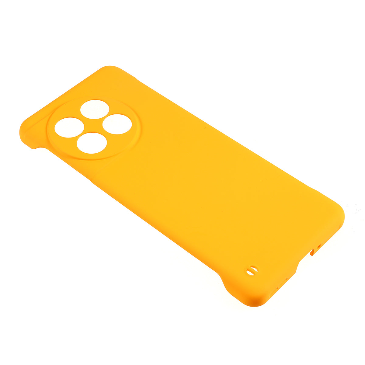 For OnePlus 11 5G Frameless Phone Case Hard PC Skin-touch Shock Absorbent Slim Cover - Yellow