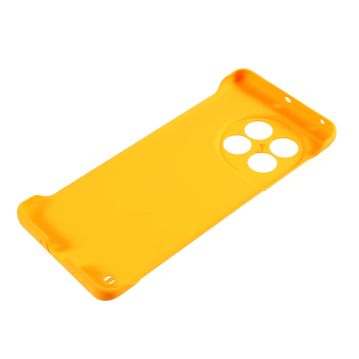 For OnePlus 11 5G Frameless Phone Case Hard PC Skin-touch Shock Absorbent Slim Cover - Yellow