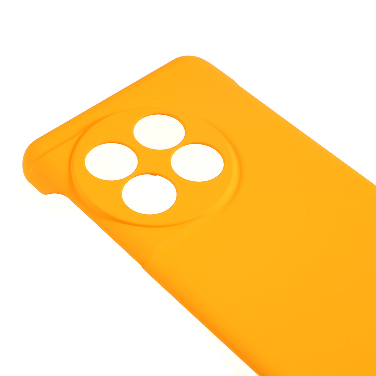 For OnePlus 11 5G Frameless Phone Case Hard PC Skin-touch Shock Absorbent Slim Cover - Yellow