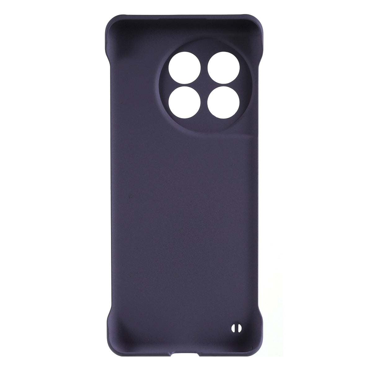 For OnePlus 11 5G Frameless Phone Case Hard PC Skin-touch Shock Absorbent Slim Cover - Dark Purple