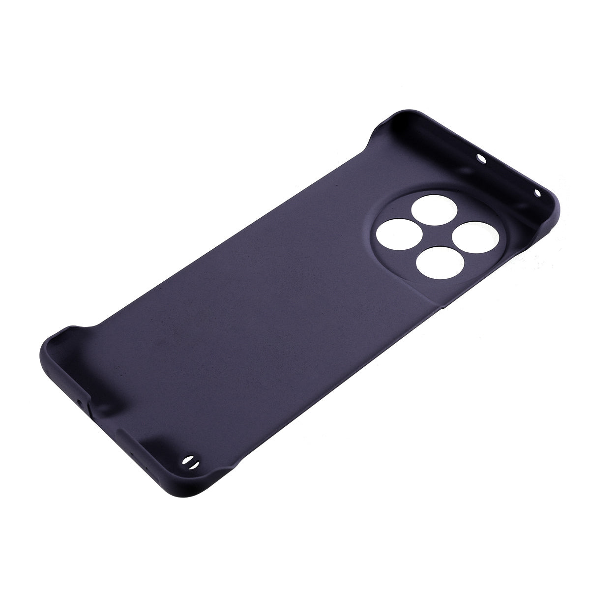 For OnePlus 11 5G Frameless Phone Case Hard PC Skin-touch Shock Absorbent Slim Cover - Dark Purple