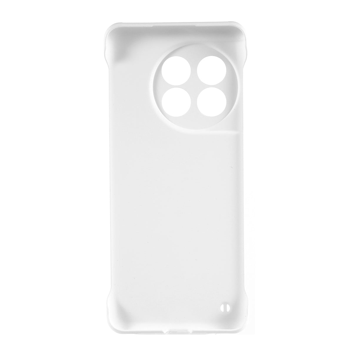 For OnePlus 11 5G Frameless Phone Case Hard PC Skin-touch  Shock Absorbent Slim Cover - White